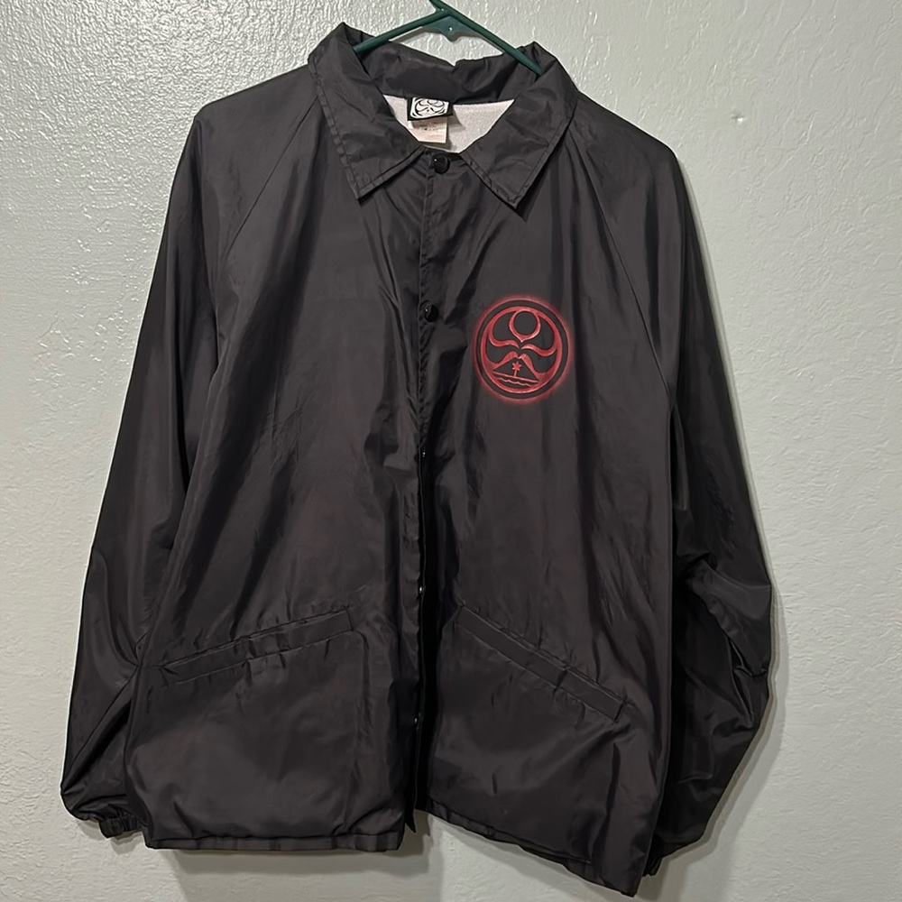 Vintage Hawaiian Island Creations Snap Front Nylon Jacket